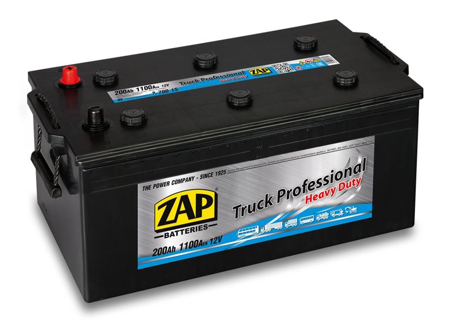 ZAP 700 15 Starterbatterie ZAP Truck Professional 12V 200Ah 1100(EN) Seitlich plus links 70015: Kaufen Sie zu einem guten Preis in Polen bei 2407.PL!