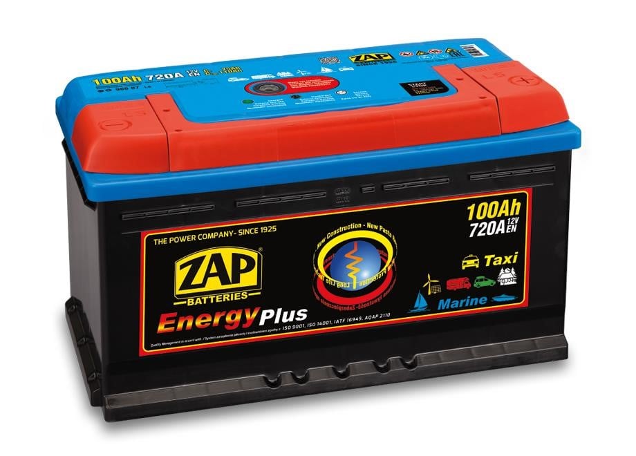 ZAP 960 07 Starterbatterie ZAP Energy Plus 12V 100Ah 720(EN) R+ 96007: Bestellen Sie in Polen zu einem guten Preis bei 2407.PL!