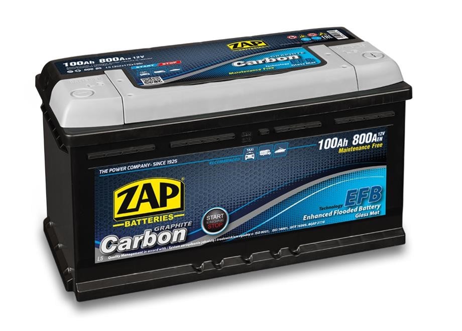 ZAP 600 05 Battery ZAP Carbon 12V 100Ah 800(EN) R+ 60005: Buy near me at 2407.PL in Poland at an Affordable price!