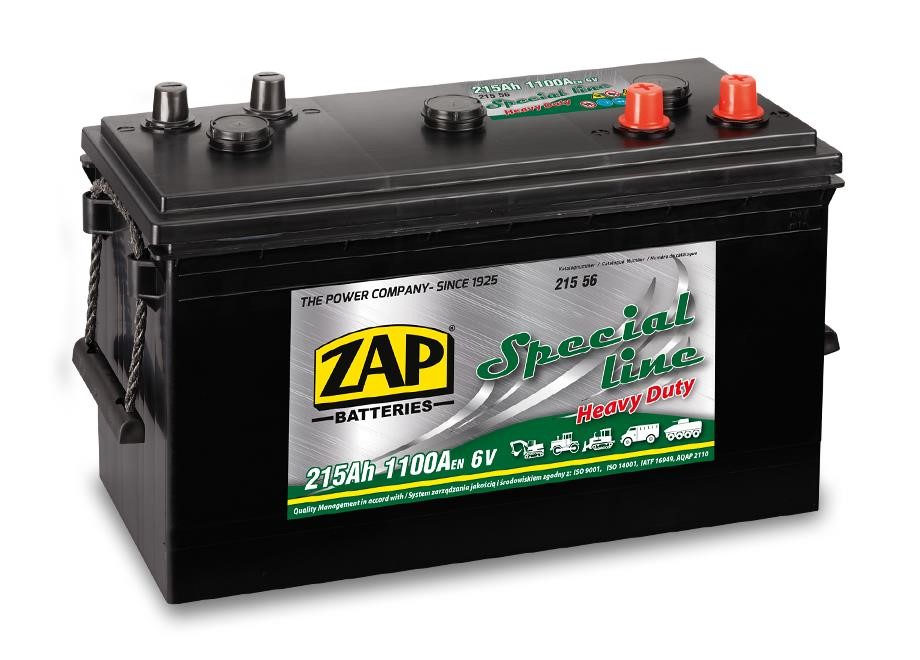 ZAP 215 56 Battery ZAP Special 6V 215Ah 1100(EN) Diagonal 21556: Buy near me at 2407.PL in Poland at an Affordable price!