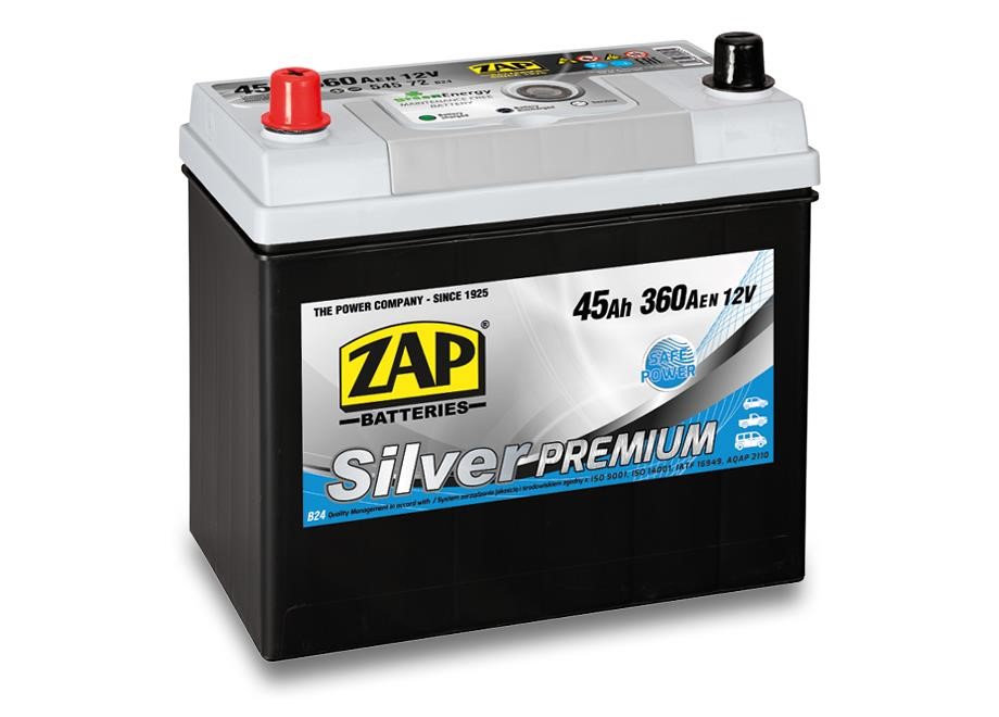 ZAP 545 72 Starterbatterie ZAP Silver Premium 12V 45Ah 360(EN) R+ 54572: Kaufen Sie zu einem guten Preis in Polen bei 2407.PL!