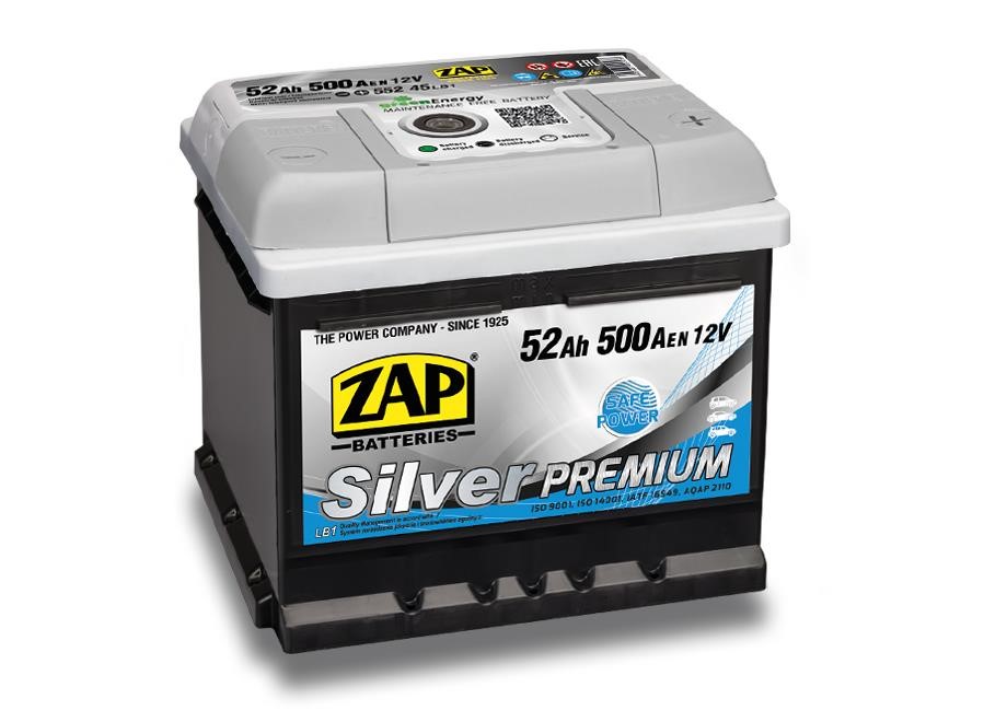 ZAP 552 45 Starterbatterie ZAP Silver Premium 12V 52Ah 500(EN) R+ 55245: Kaufen Sie zu einem guten Preis in Polen bei 2407.PL!