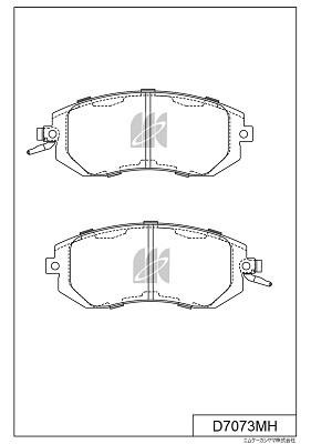 Kashiyama D7073MH Brake Pad Set, disc brake D7073MH: Buy near me at 2407.PL in Poland at an Affordable price!