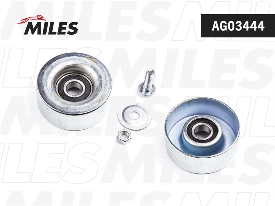 Miles AG03444 Tensioner pulley, v-ribbed belt AG03444: Buy near me in Poland at 2407.PL - Good price!