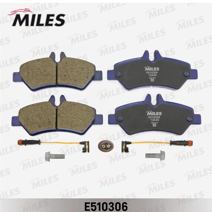 Miles E510306 Тормозные колодки дисковые, комплект E510306: Отличная цена - Купить в Польше на 2407.PL!