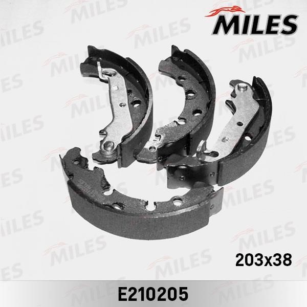 Miles E210205 Brake shoe set E210205: Buy near me at 2407.PL in Poland at an Affordable price!