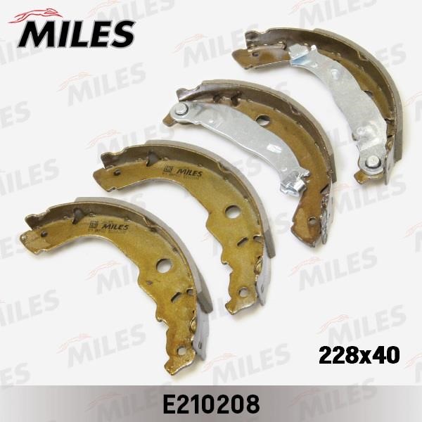 Miles E210208 Brake shoe set E210208: Buy near me in Poland at 2407.PL - Good price!