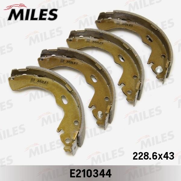 Miles E210344 Brake shoe set E210344: Buy near me in Poland at 2407.PL - Good price!