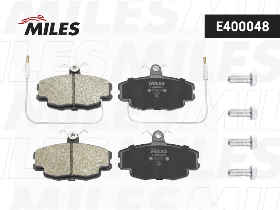 Miles E400048 Brake Pad Set, disc brake E400048: Buy near me in Poland at 2407.PL - Good price!