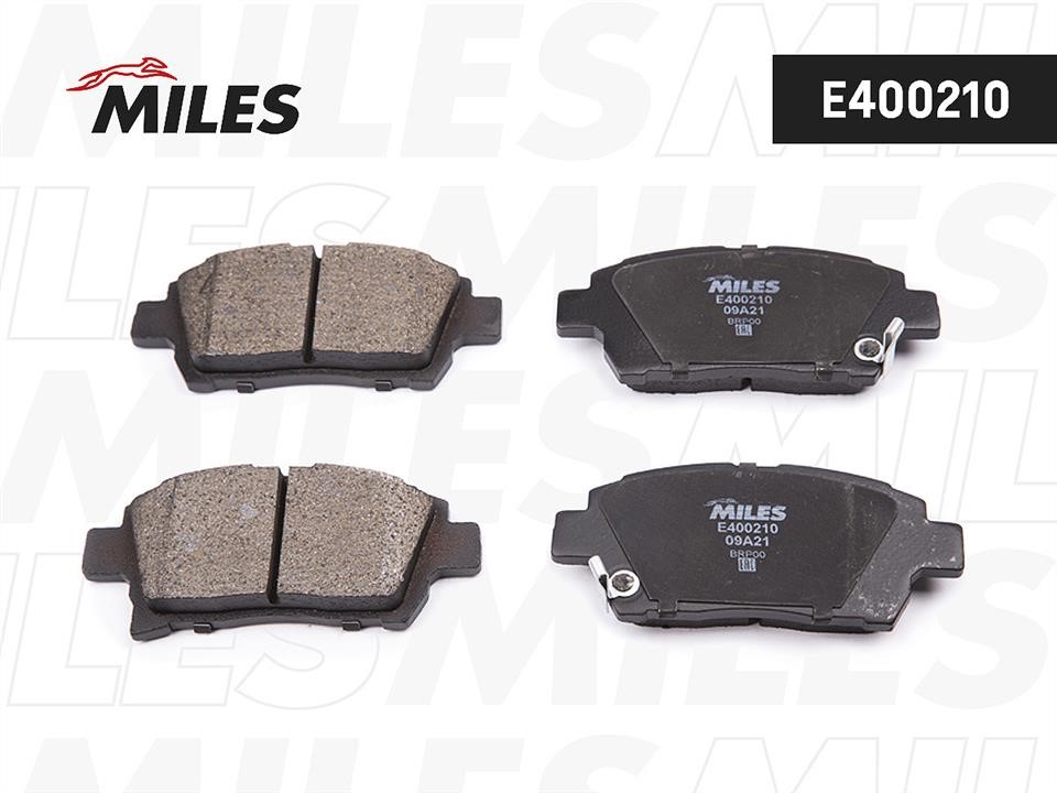 Miles E400210 Brake Pad Set, disc brake E400210: Buy near me in Poland at 2407.PL - Good price!
