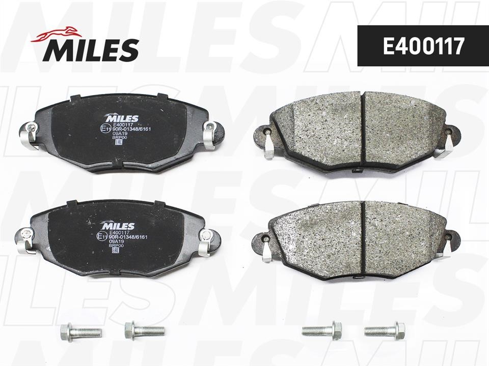 Miles E400117 Brake Pad Set, disc brake E400117: Buy near me in Poland at 2407.PL - Good price!