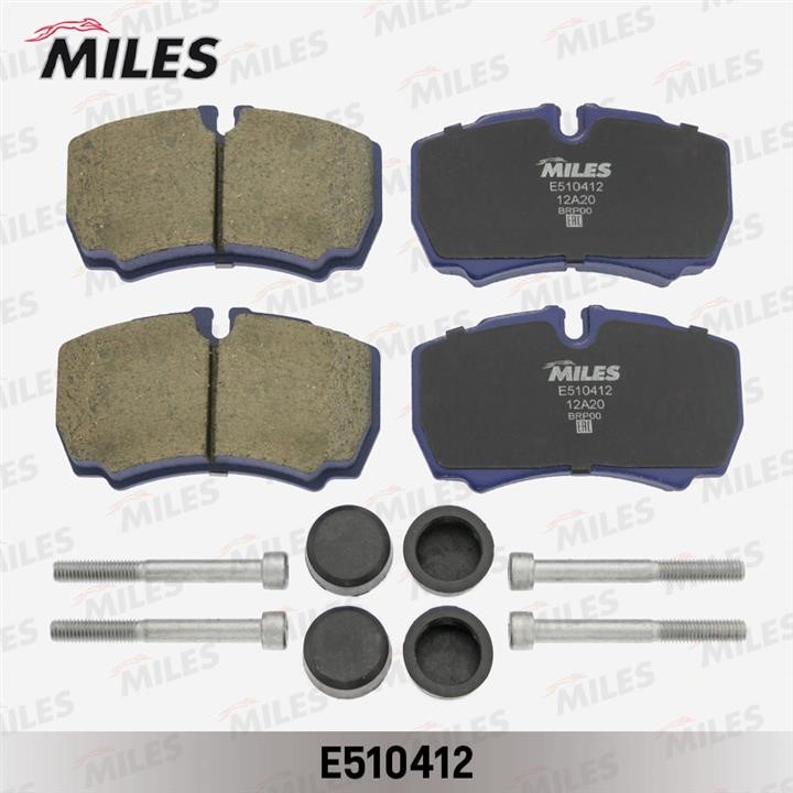 Miles E510412 Тормозные колодки дисковые, комплект E510412: Отличная цена - Купить в Польше на 2407.PL!