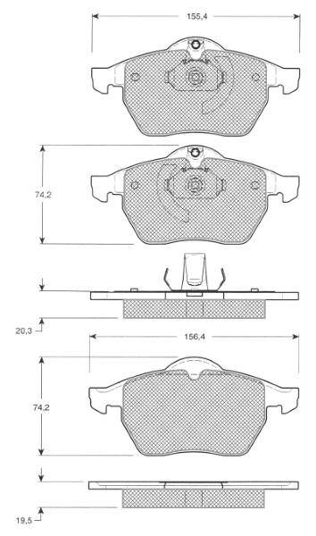 MTR MT631 Brake Pad Set, disc brake MT631: Buy near me at 2407.PL in Poland at an Affordable price!