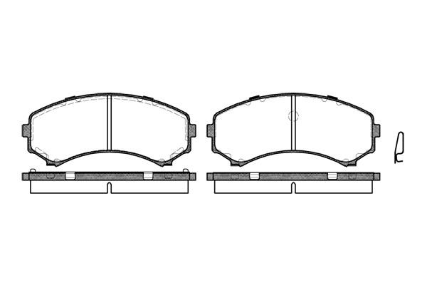 New Blox NB23488N00 Brake Pad Set, disc brake NB23488N00: Buy near me in Poland at 2407.PL - Good price!