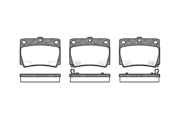 New Blox NB23593V02 Brake Pad Set, disc brake NB23593V02: Buy near me in Poland at 2407.PL - Good price!