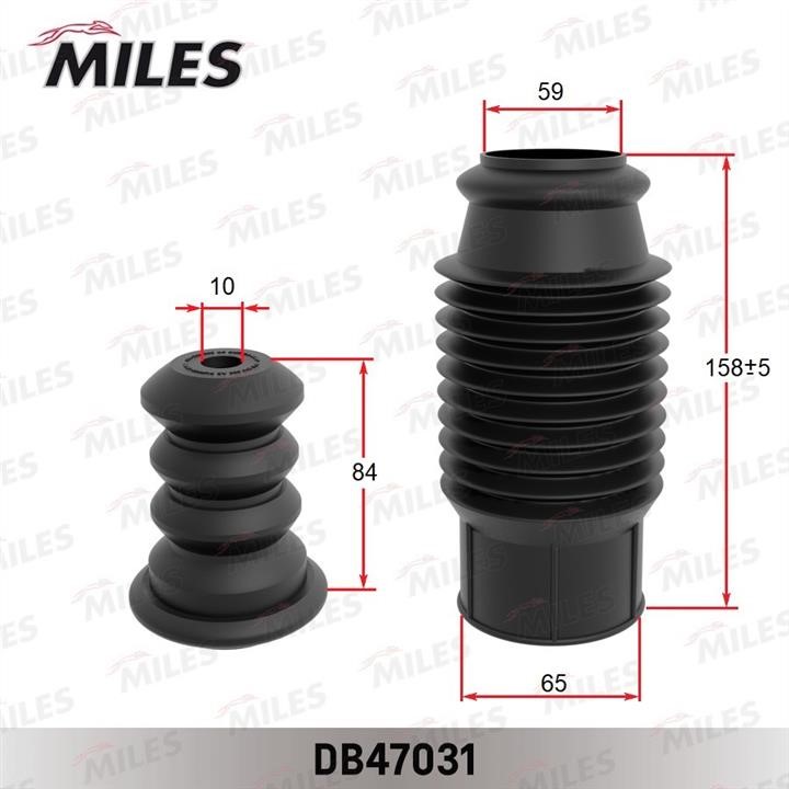 Miles DB47031 Bellow and bump for 1 shock absorber DB47031: Buy near me in Poland at 2407.PL - Good price!