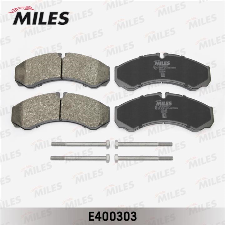 Miles E400303 Brake Pad Set, disc brake E400303: Buy near me in Poland at 2407.PL - Good price!