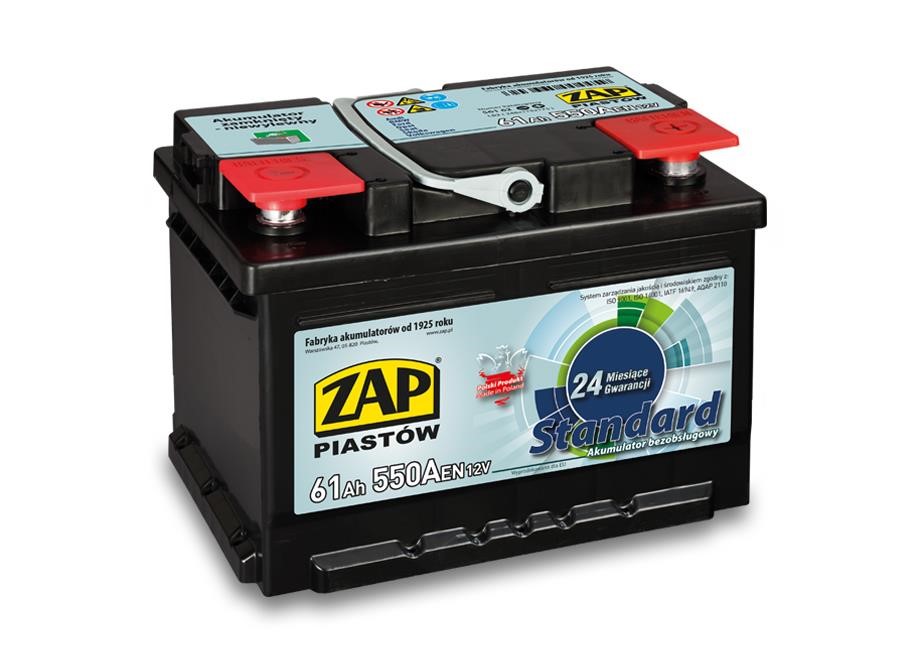 ZAP 561 62 Starterbatterie ZAP Standard 12V 61Ah 550(EN) R+ 56162: Kaufen Sie zu einem guten Preis in Polen bei 2407.PL!