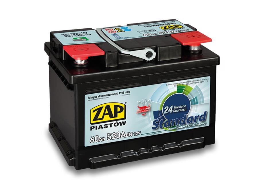 ZAP 560 62 Battery ZAP Standard 12V 60Ah 520(EN) R+ 56062: Buy near me in Poland at 2407.PL - Good price!