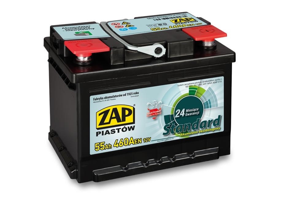 ZAP 555 60 Starterbatterie ZAP Standard 12V 55Ah 460(EN) R+ 55560: Bestellen Sie in Polen zu einem guten Preis bei 2407.PL!