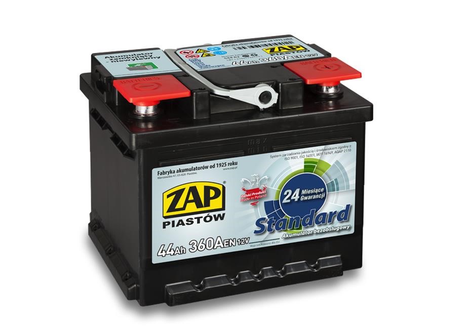 ZAP 544 62 Аккумулятор ZAP Standard 12В 44Ач 360(EN) R+ 54462: Отличная цена - Купить в Польше на 2407.PL!