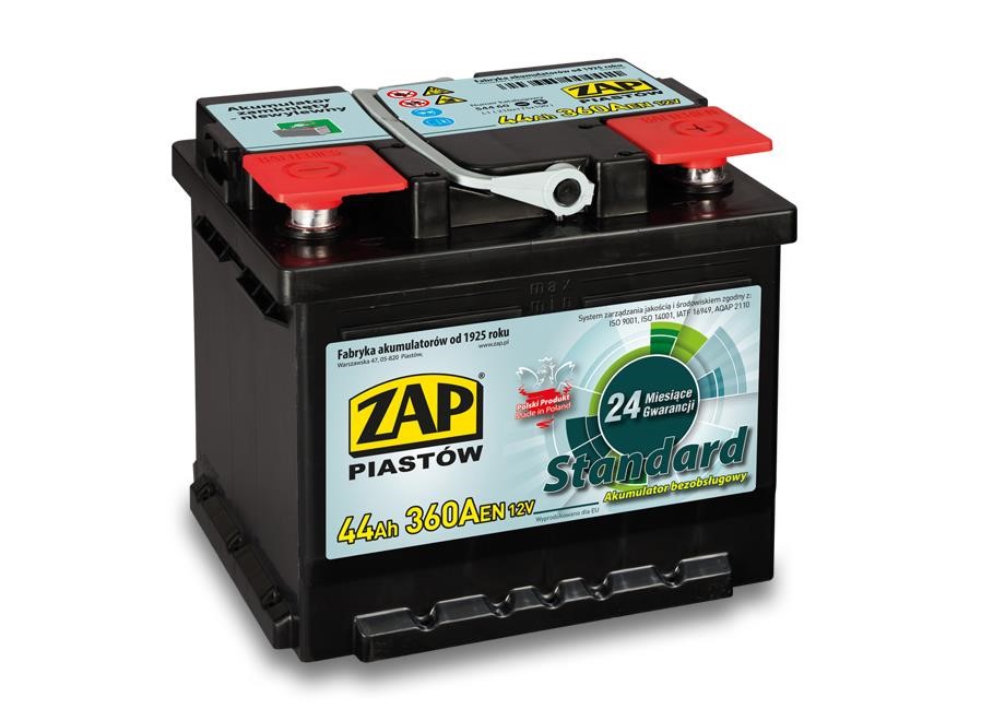 ZAP 544 60 Akumulator ZAP Standard 12V 44Ah 360(EN) P+ 54460: Dobra cena w Polsce na 2407.PL - Kup Teraz!