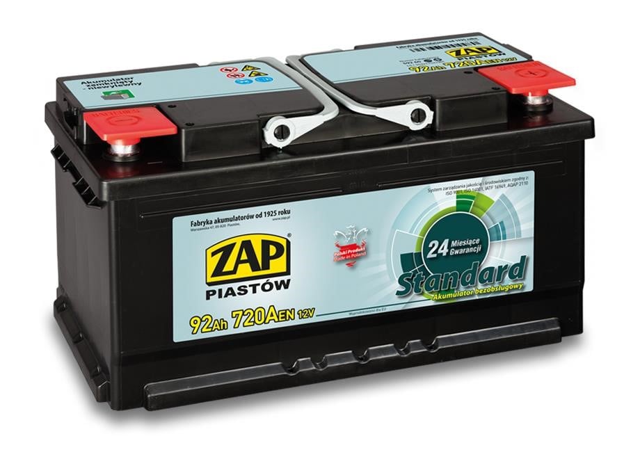 ZAP 592 60 Akumulator ZAP Standard 12V 92Ah 720(EN) P+ 59260: Dobra cena w Polsce na 2407.PL - Kup Teraz!