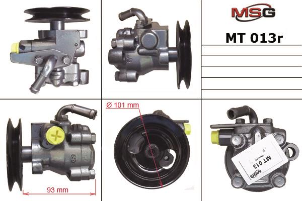 MSG Rebuilding MT013R Насос гидроусилителя руля восстановленный MT013R: Отличная цена - Купить в Польше на 2407.PL!