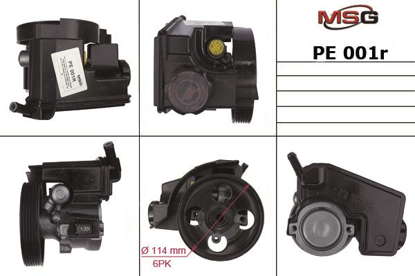 MSG Rebuilding PE001R Power steering pump reconditioned PE001R: Buy near me in Poland at 2407.PL - Good price!
