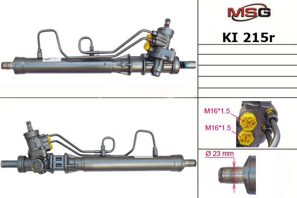 MSG Rebuilding KI215R Przekładnia kierownicza ze wspomaganiem hydraulicznym, regenerowana KI215R: Dobra cena w Polsce na 2407.PL - Kup Teraz!