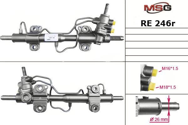 MSG Rebuilding RE246R Przekładnia kierownicza ze wspomaganiem hydraulicznym, regenerowana RE246R: Dobra cena w Polsce na 2407.PL - Kup Teraz!