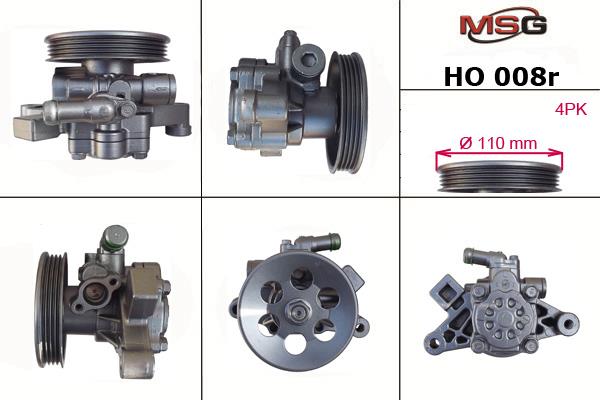 MSG Rebuilding HO008R Power steering pump reconditioned HO008R: Buy near me at 2407.PL in Poland at an Affordable price!