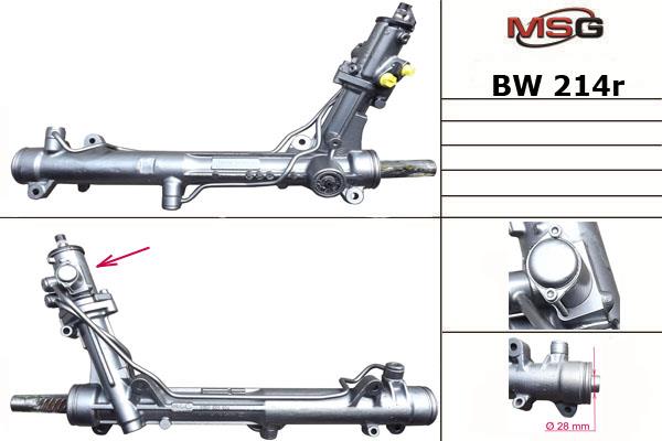 MSG Rebuilding BW214R Przekładnia kierownicza ze wspomaganiem hydraulicznym, regenerowana BW214R: Dobra cena w Polsce na 2407.PL - Kup Teraz!