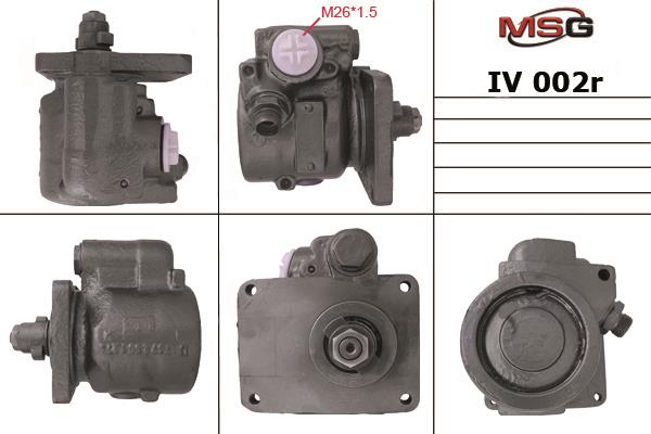 MSG Rebuilding IV002R Power steering pump reconditioned IV002R: Buy near me in Poland at 2407.PL - Good price!