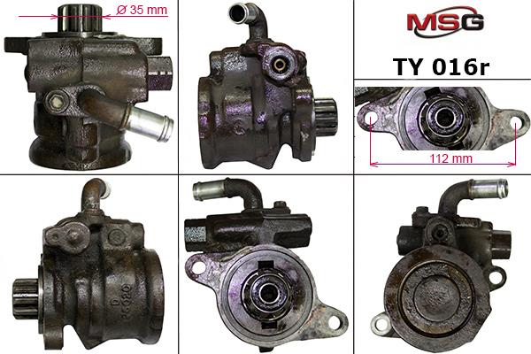 MSG Rebuilding TY016R Power steering pump reconditioned TY016R: Buy near me in Poland at 2407.PL - Good price!