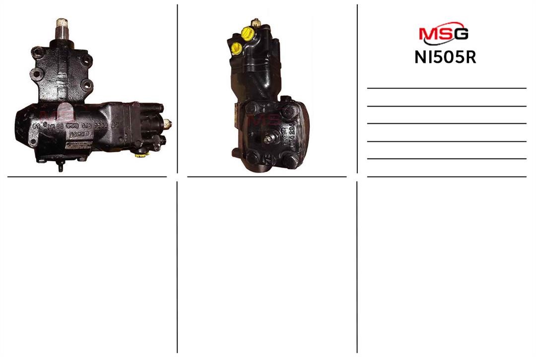 MSG Rebuilding NI505R Редуктор рулевого управления с ГУР восставновленный NI505R: Отличная цена - Купить в Польше на 2407.PL!