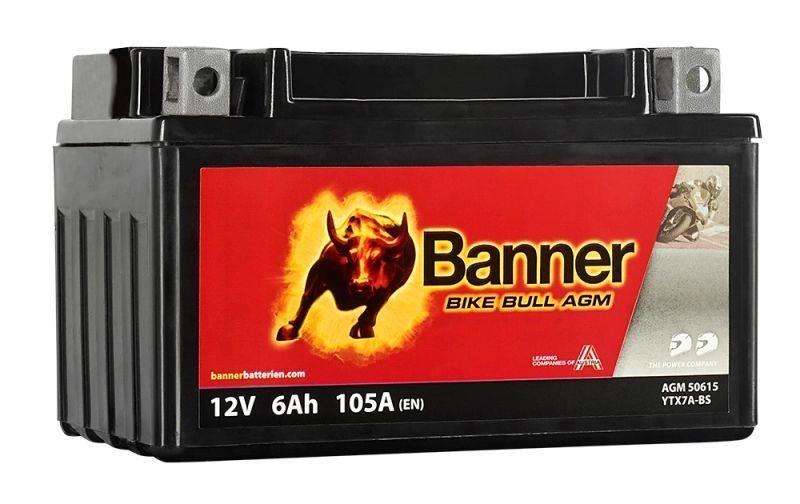 Banner 021506150100 Аккумулятор Banner Bike Bull AGM 12В 6Ач 105А(EN) L+ 021506150100: Отличная цена - Купить в Польше на 2407.PL!