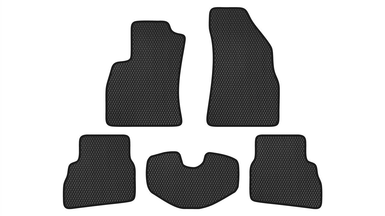 EVAtech FT21324CG5RBB Floor mats for Fiat Doblo (2010-2014), schwarz FT21324CG5RBB: Buy near me in Poland at 2407.PL - Good price!