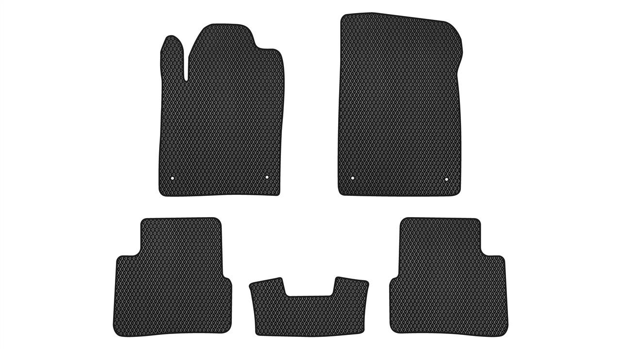 EVAtech DE1865C5LA4RBB Floor mats for Dodge Dart (2012-2016), black DE1865C5LA4RBB: Buy near me in Poland at 2407.PL - Good price!