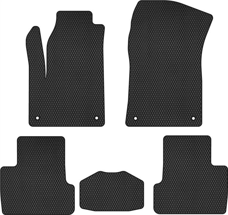 EVAtech JP398C5TL4RBB Floor mats for Jeep Cherokee (2014-), black JP398C5TL4RBB: Buy near me in Poland at 2407.PL - Good price!