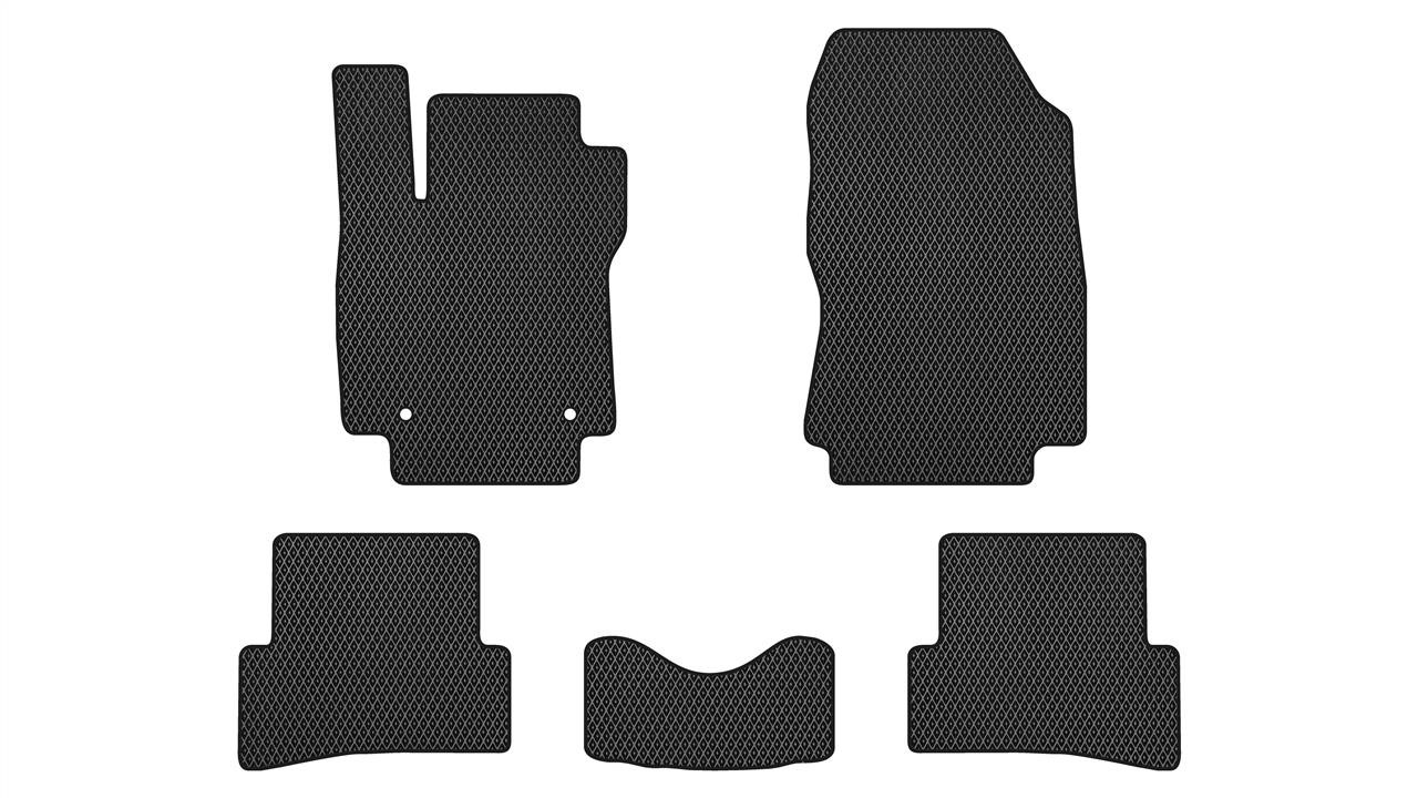 EVAtech RT2758CV5RD2RBB Floor mats for Renault Clio (2012-2019), black RT2758CV5RD2RBB: Buy near me in Poland at 2407.PL - Good price!