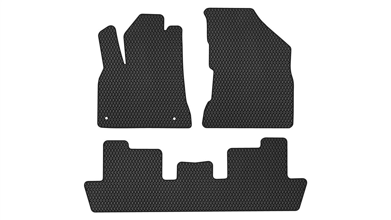 EVAtech PT1706ZV3CP2RBB Floor mats for Peugeot 5008 (2009-2017), black PT1706ZV3CP2RBB: Buy near me in Poland at 2407.PL - Good price!