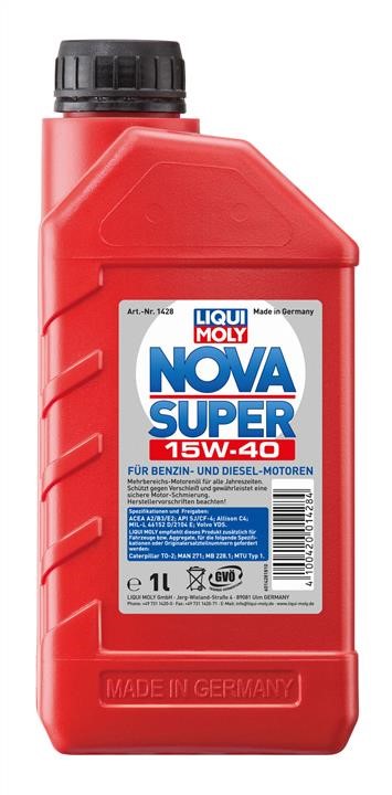 Liqui Moly 1428 Моторное масло Liqui Moly NOVA SUPER 15W-40, API CF-4/SJ, ACEA A2/B3/E2, 1л 1428: Купить в Польше - Отличная цена на 2407.PL!