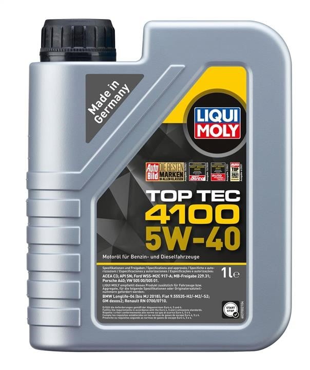 Liqui Moly 7500 Моторное масло Liqui Moly Top Tec 4100 5W-40, 1л 7500: Отличная цена - Купить в Польше на 2407.PL!