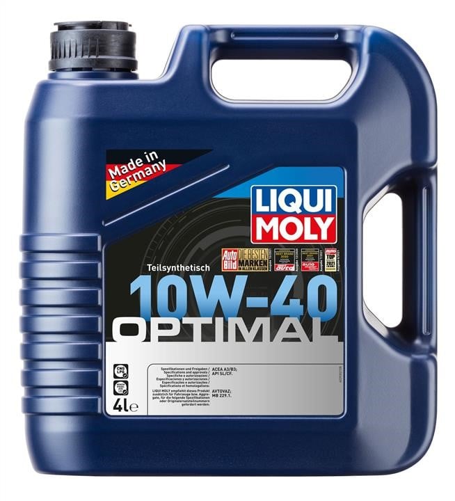 Liqui Moly 3930 Engine oil Liqui Moly Optimal 10W-40, 4L 3930: Buy near me in Poland at 2407.PL - Good price!