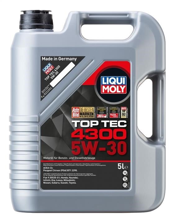 Liqui Moly 8031 Motoröl Liqui Moly Top Tec 4300 5W-30, 5L 8031: Kaufen Sie zu einem guten Preis in Polen bei 2407.PL!