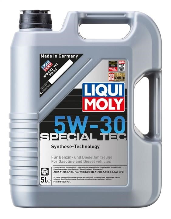 Liqui Moly 9509 Engine oil Liqui Moly Special Tec 5W-30, 5L 9509: Buy near me in Poland at 2407.PL - Good price!