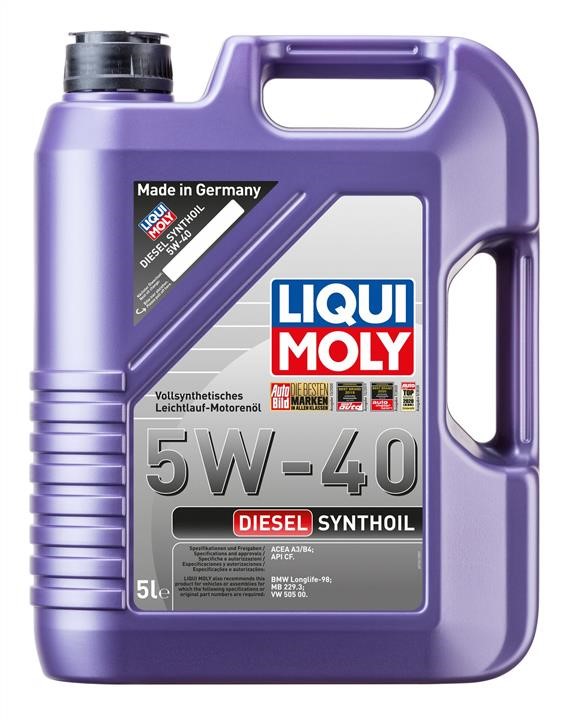Liqui Moly 1927 Engine oil Liqui Moly Diesel Synthoil 5W-40, 5L 1927: Buy near me in Poland at 2407.PL - Good price!