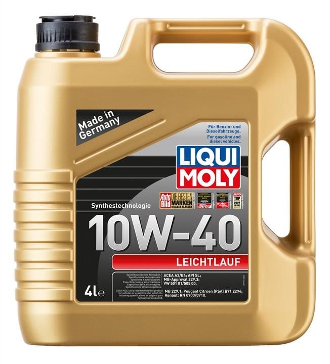 Liqui Moly 9501 Engine oil Liqui Moly Leichtlauf 10W-40, 4L 9501: Buy near me in Poland at 2407.PL - Good price!