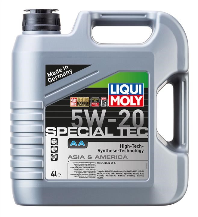 Liqui Moly 7621 Engine oil Liqui Moly Special Tec AA 5W-20, 4L 7621: Buy near me in Poland at 2407.PL - Good price!